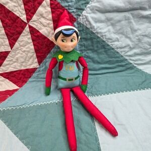 Elf Mates Toy Maker Red Green Plush Doll Christmas Holiday Decor 11 inch